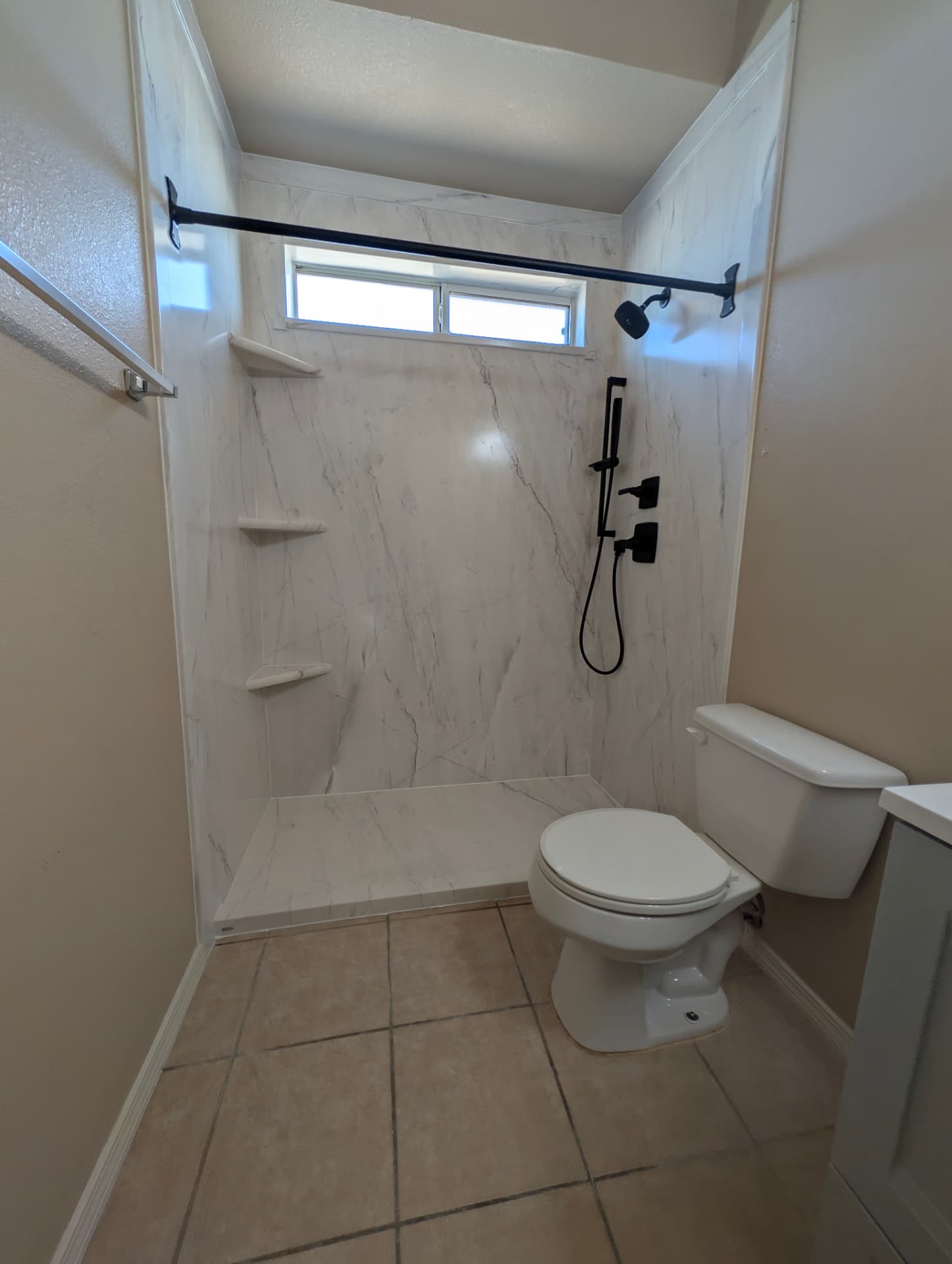 After: Tub Replaced with Walk-In Shower in El Paso